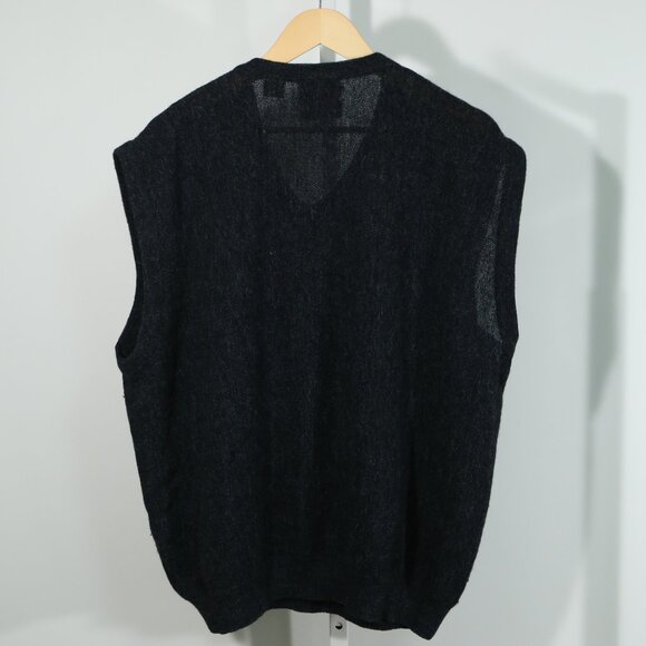 Joseph Abboud Golf Alpaca Knit Vest Charcoal Gray Classic Minimalist Luxury (XL) - Picture 5 of 7